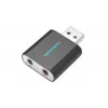 Vention externá zvuková karta USB čierna kov Type