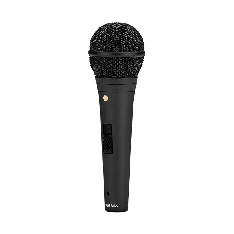 Dynamický scénický mikrofón RODE M1-S — 75–18000 Hz, citlivosť -56 dB, výstup 320 Ω, 187 mm, 360 g, čierny