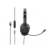 Acer AHW154 GP.HDS11.02D drôtová kancelárska náhlavná súprava, stereo, jack konektor, zabudovaný flexibilný mikrofón, čierna