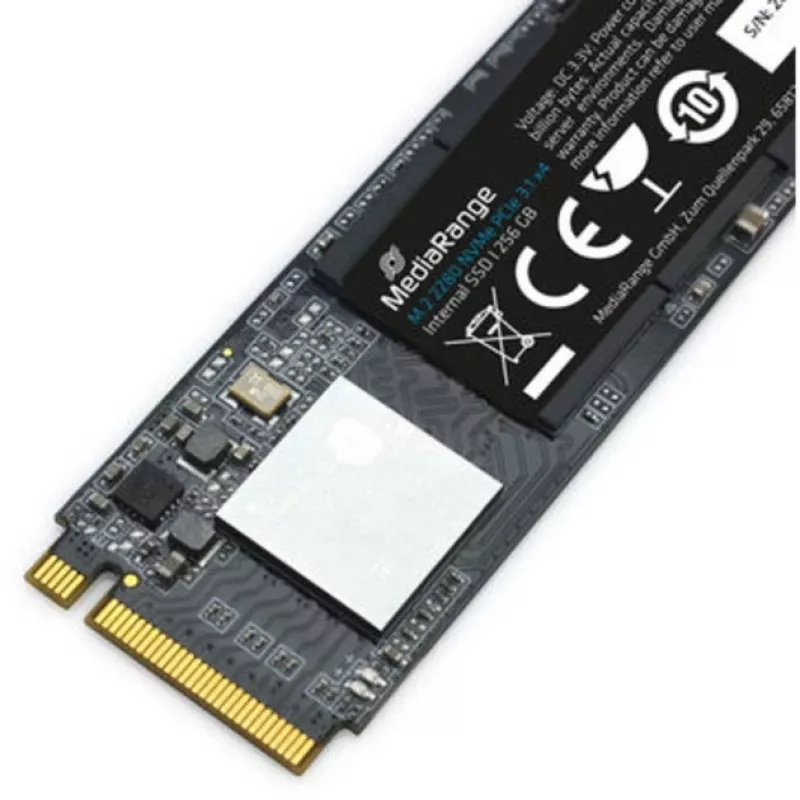 MediaRange MR1031 interný solid-state disk M.2 256 GB PCI Express 3.1 3D-TLC-NAND NVMe (MR1031)