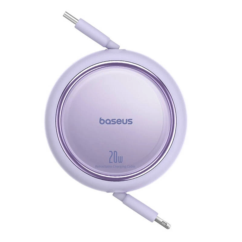 Baseus Free2Pull - 20 W USB-C na Lightning vyťahovací kábel, 1 m (fialový)