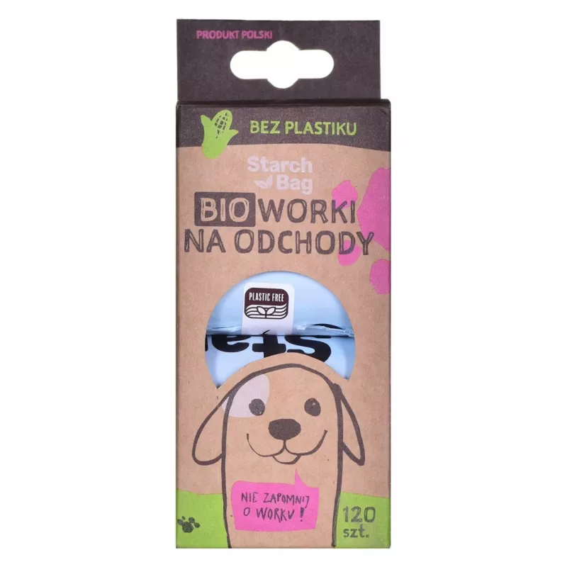 STARCH BAG - vrecká na psie exkrementy - 8 x 15