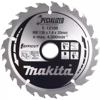 Makita E-12120 EFFICUT plátok 136x20x25Z (E-12120)