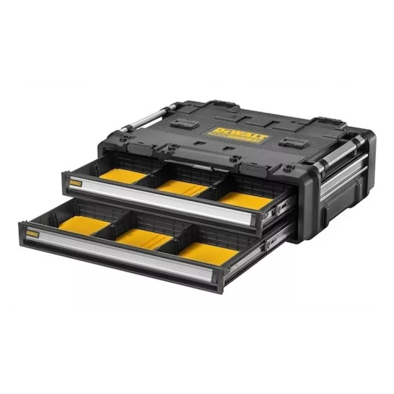 DeWALT DWST60520-1 kufrík na drobné diely/náradie kov, plast čierny, nerezová oceľ, žltý