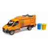 BRUDER modelové vozidlo MB Sprinter smetiarske auto BR-02682, hračkárska replika v mierke