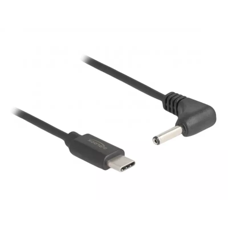 DeLOCK 85393 Napájací kábel čierny 1,5 m USB-C 3,5 x 1,35 mm