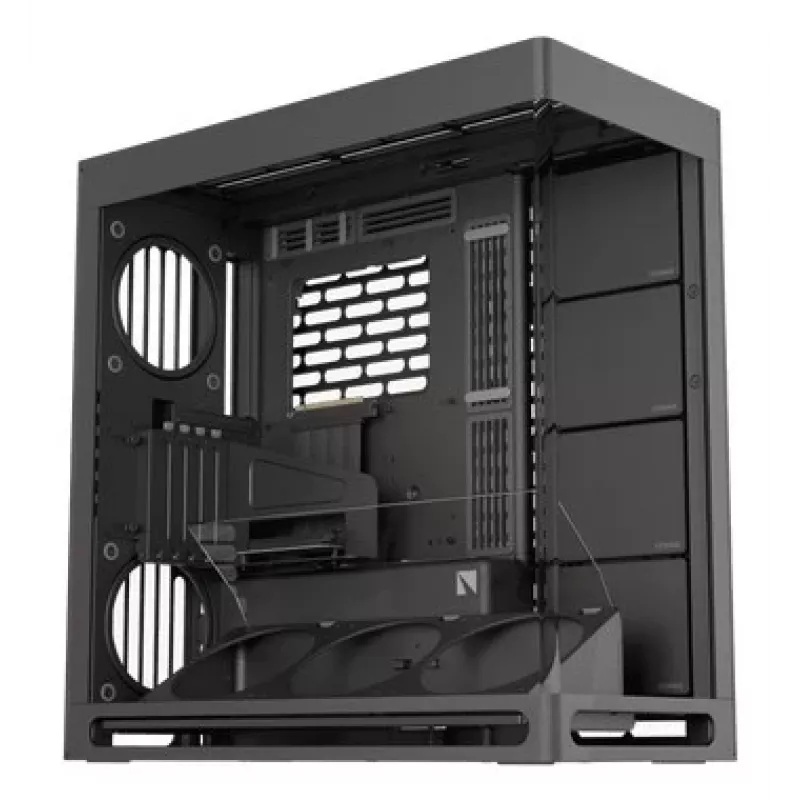 HAVN HS 420 VGPU PC skriňa, Midi-Tower, E-ATX, tvrdené sklo, PCIe-5.0 Riser kábel - čierna