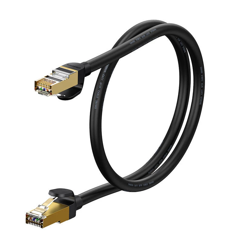 Baseus Ethernet RJ45, 10Gbps, 1m sieťový kábel (čierny)
