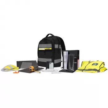 DICOTA Hi-Vis V2 Backpack batoh čierny 320x220x455mm PET TPU