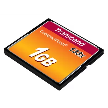 Transcend - Flash pamäťová karta - 1GB - 133x - CompactFlash karta (TS1GCF133)