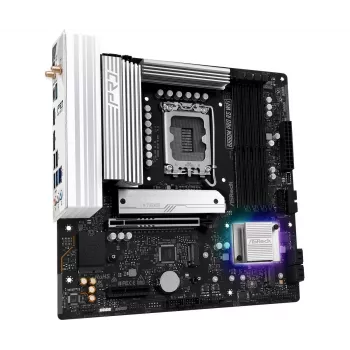 Základná doska ASRock B860M Pro RS WiFi — Intel B860, LGA 1851, micro ATX, DDR5, 4 DIMM, 3x M.2, 2.5Gb LAN, Wi‑Fi, Bluetooth