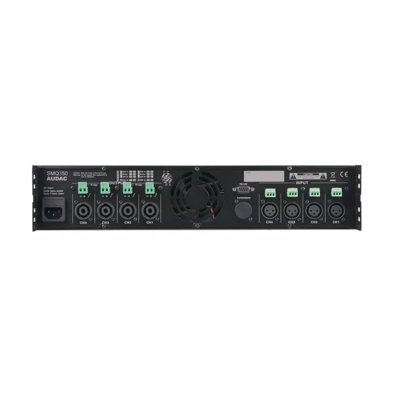 Audio zosilňovač AUDAC SMQ350 Class D 0.05% THD 95 dB SNR