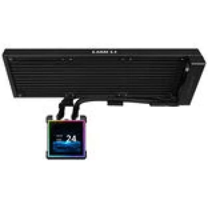 AiO kvapalinový chladič Lian Li HydroShift II LCD-S 360mm — RGB LCD displej, bez ventilátorov