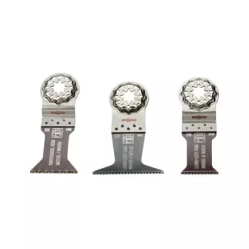 FEIN E-Cut Combo Starlock WOOD & METAL sada pílových listov 35222967100, 3 ponorné pílové listy (Long-Life 50 x 35 mm a 50 x 65 mm, Universal 55 x 44 mm), upínanie Starlock
