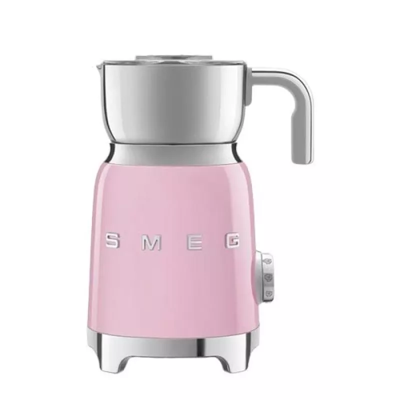 Automatický šľahač mlieka Smeg MFF11PKEU ružová nerezová oceľ 500W