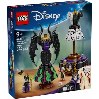 LEGO DISNEY 43262 Maleficentine a Cruella de Vil šaty