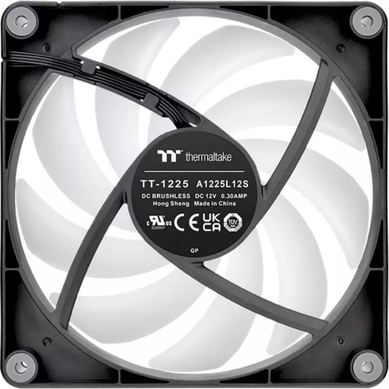 Thermaltake CT120 Reverse ARGB 120mm skriňový ventilátor, balenie 2 ks, čierny