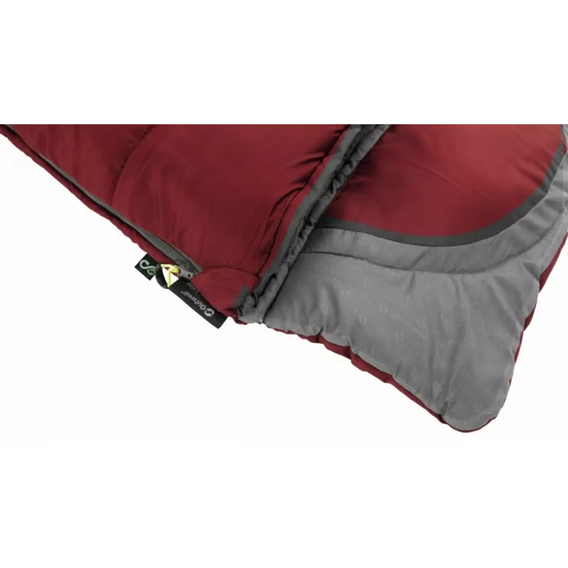 Spací vak Outwell Contour Junior obdĺžnikový polyester 170 cm x 70 cm, červený