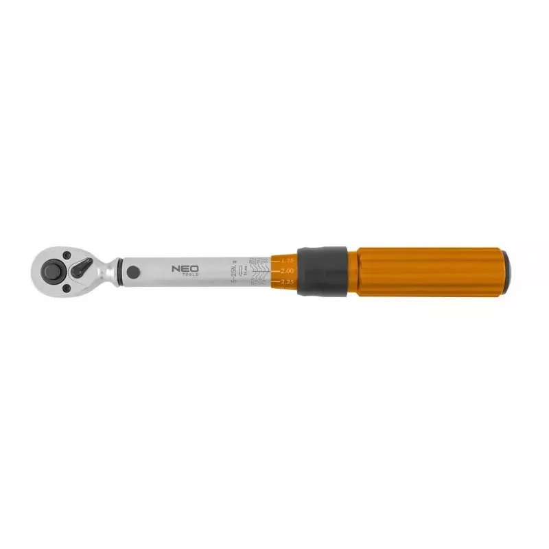 Neo Tools 1/4 obojsmerný momentový kľúč, 5-25NM, sada 21 ks