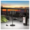 LED stolná lampa RealPower TableLight 300 4W čierna solárna