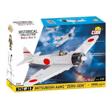 Stavebnica Cobi Mitsubishi A6M2 „Zero-Sen“ — 347 dielov, odporúčaný vek 3+