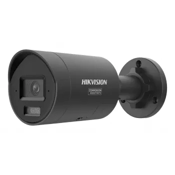 IP bezpečnostná kamera Hikvision Pro Series ColorVu 4 MP pevná Mini-Bullet, 1/1,8 palca CMOS, 111,1° H, 30 fps, káblová, nástenná montáž, čierna