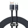 Baseus Crystal Shine kábel USB na USB-C, 100W, 2m (čierna)