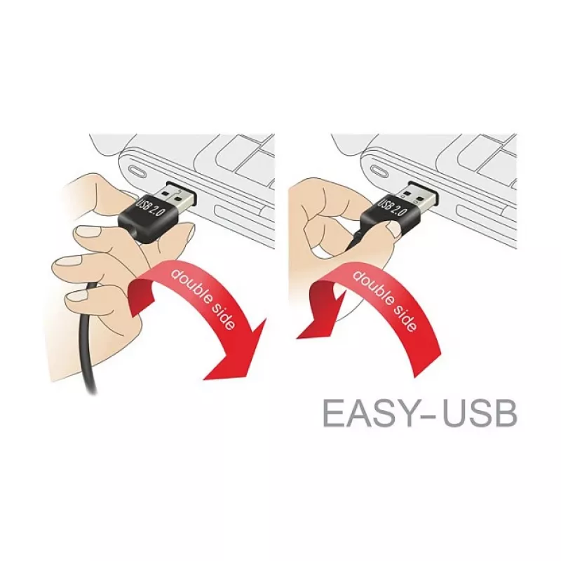 USB kábel DeLOCK 83853 USB 2.0 2 m USB A Micro-USB B čierny