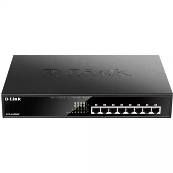 Neřízený switch D-Link DGS-1008MP 8-portový desktopový gigabitový Max PoE switch