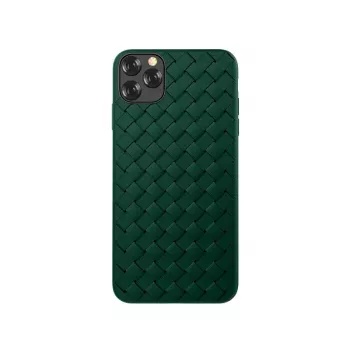 Ochranné puzdro Devia pre iPhone 11 Pro Max s tkaným vzorom, zelená