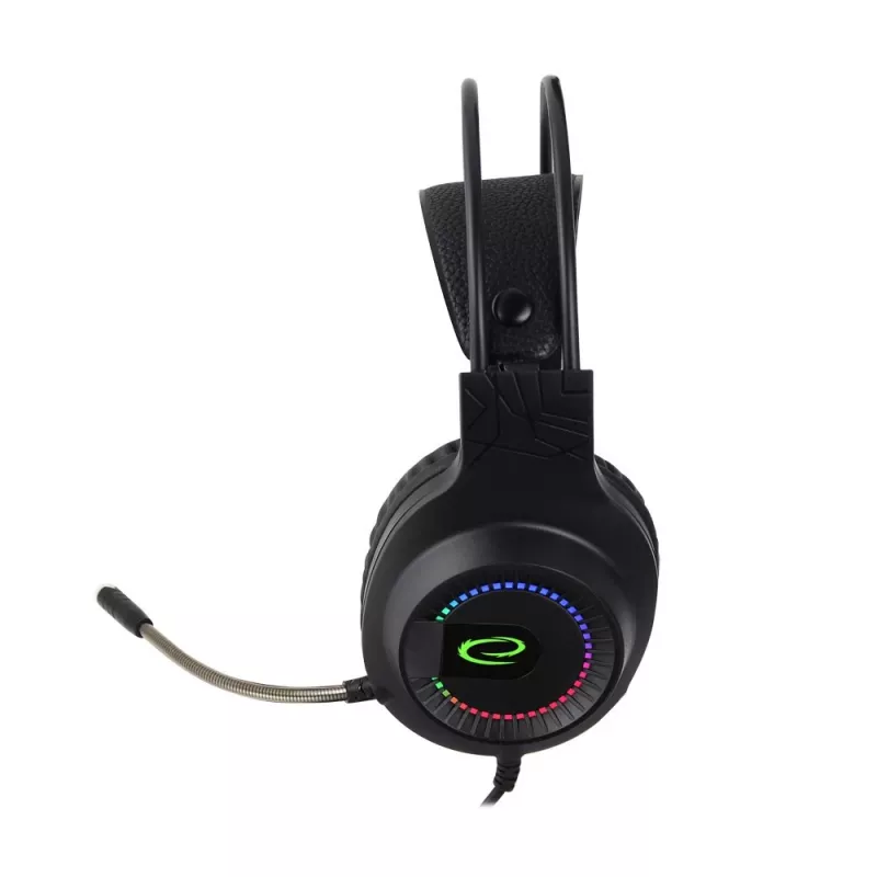 Esperanza EGH7100 Courser herné slúchadlá s mikrofónom, virtuálny priestorový zvuk 7.1, USB 2.0, ovládanie hlasitosti, čierne