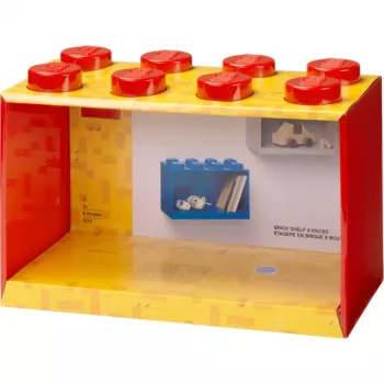 Room Copenhagen LEGO Brick Shelf 8 polica 41151730 (červená)