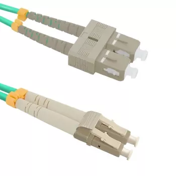 Optický kábel Qoltec 54348 1 m LC SC zelený