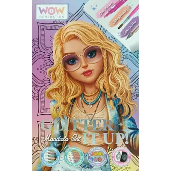 Kreatívna maliarska sada pre deti Euroswan WOW00084 — mandala glitter sada pre deti