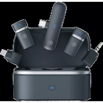 Bezdrôtová mikrofónová súprava Plusonic PS-TDS9 s USB-C, Lightning a 3,5 mm konektormi