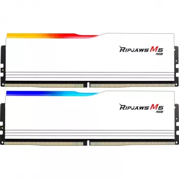 DIMM 32 GB DDR5-6000, operačná pamäť biela, F5-6000J2836G16GX2-RM5RW, Ripjaws M5 RGB, INTEL XMP