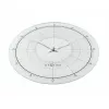 NeXtime hodiny 8125 Fancy Round, Ø43 cm, nástenné, biele/strieborné