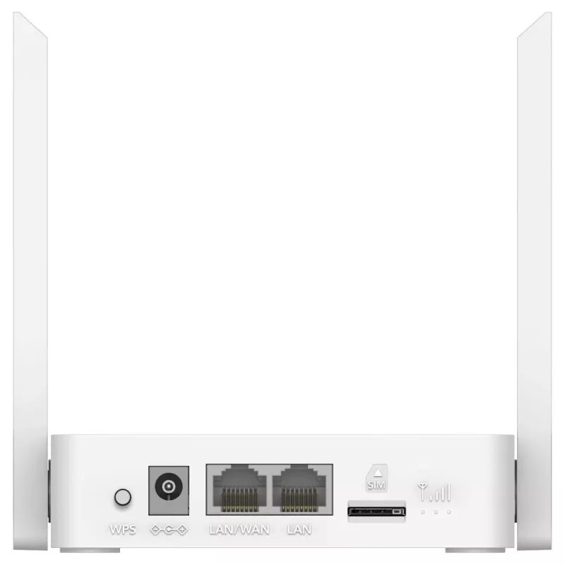 Stolný WLAN router Cudy LT300_EU – 300 Mbit/s, single-band 2,4 GHz, NanoSIM, 1 WAN, 4 LAN porty