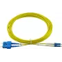 Kompatibilný Cisco CAB-SMF-LC-SC-2 BlueOptics duplexný optický patch kábel, LC-UPC/SC-UPC béžový, 2 metre, singlemode, E9/125µm G.657.A1, vstupný útlm: unt
