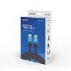 HDMI kábel Savio CL-142 v2.1 1,8 m, HDMI Type-A konektor samec–samec, pozlátené kontakty, čierny/modrý