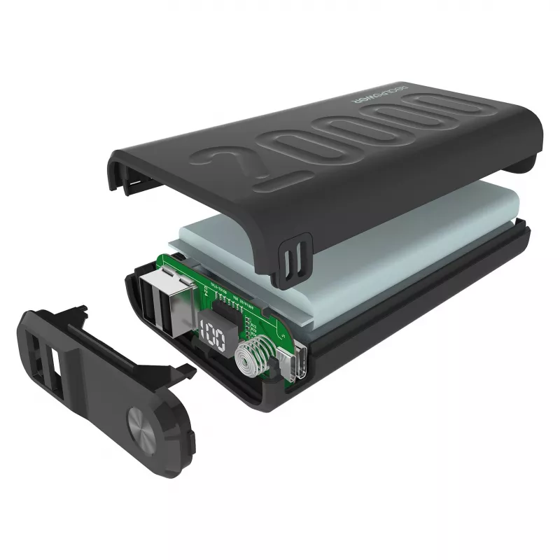 Powerbanka RealPower PB-20000 PD čierna (323369)
