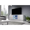 Cama Meble QIU 160 TV skrinka, MDF, biela lesk