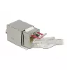 Delock 86404 modul Keystone RJ45 Secure Cat.6 na LSA, biely
