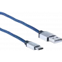 USB kábel ShiverPeaks BS14-50030 2m USB A USB C modrý