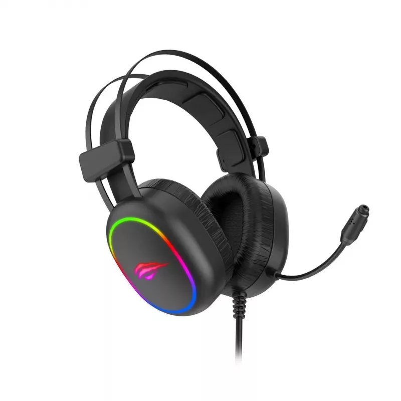 Havit HERNÉ SLÚCHADLÁ RGB čierne 2016D headset káblový headset s hlavovým mostom