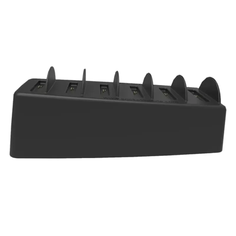 DuraCase 6 Bay Charger – nabíjacia stanica pre skenery čiarových kódov – Európa – pre DuraScan D800, D840, D860 (AC4194-2204)