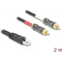 DeLOCK Audio kábel 2 m RJ-45 2 x RCA čierny 88171