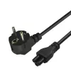Savio CL-158 napájací kábel IEC C5 na zástrčku C/E/F, 3 m, čierny
