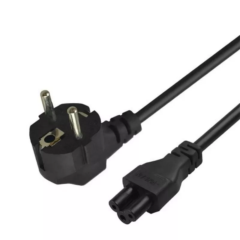 Savio CL-158 napájací kábel IEC C5 na zástrčku C/E/F, 3 m, čierny