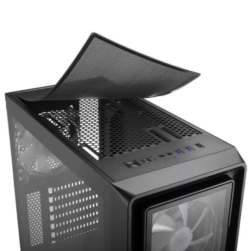 PC skriňa Sharkoon TK4 RGB Midi Tower čierna